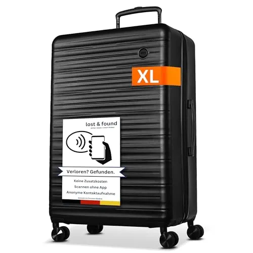 cocoono Trolley Polycarbonat Hartschalenkoffer mit TSA-Schloss – leicht & robust 77 cm - Koffer mit 360° drehbaren Rollen und TSA-Zahlenschloss für sicheres Reisen. Extra breites, ergonomisches Gestänge sorgt für hohen Komfort und einfache Handhabung.