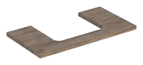 Geberit ONE Waschtischplatte Nussbaum hickory in weiß von Geberit