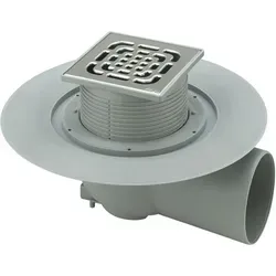 Viega Advantix Bodenablauf 557171 DN 100 - Sanitärinstallation mit herausnehmbarem Geruchsverschluss und dreh- / höhenverstellbarem Aufsatz für optimale Flexibilität und einfache Wartung.