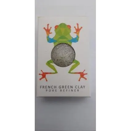 Konjac Sponge Original Konjac Mini Face Puff with French Green Clay (KSC-GR17TF)