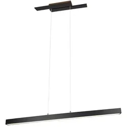 TRIO 375510432 LED Pendelleuchte Belfast 1x44W - Lampen mit 4400lm Helligkeit, 3000K warmweiß und 3-Phasen-Dimmfunktion für individuelles Licht im Home Office oder Büro.