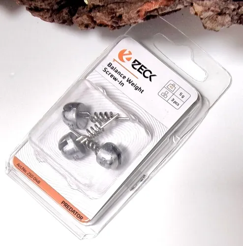 Zeck Predator Balance Weight Screw In 5g 3 Stück Schraubgewichte für Gummifische