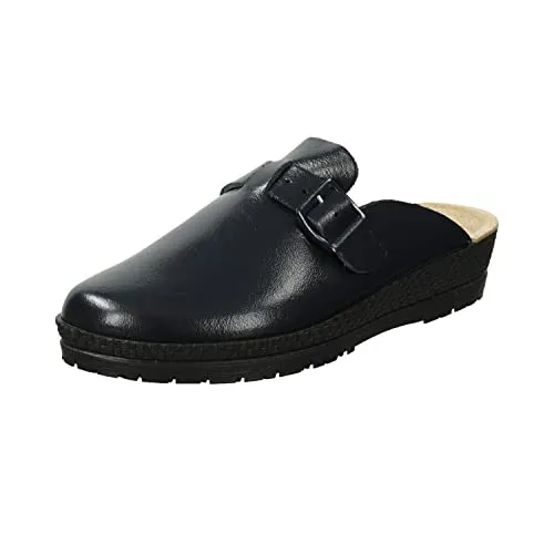 Rohde Damen Neustadt-D 1447 Clogs, Blau Ocean 56 - Bequeme Slip-On Pantoletten - Pantoletten für Damen aus hochwertigem Leder, ideal für komfortable und stilvolle Sommerlooks.