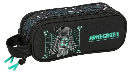 Safta Double Minecraft Screen Mäppchen Schwarz Mann Schwarz One Size