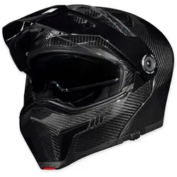 Simpson Journey Bandit Carbon Klapphelm - XL - Motorradhelm mit Carbonfaser-Konstruktion für außergewöhnliche Leichtigkeit und Festigkeit, ideal für Offroad-Abenteuer und lange Fahrten.