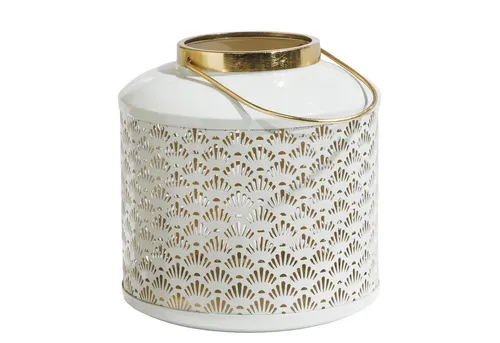 riess-ambiente Windlicht CANDLELIGHT 20cm pastell-grün (Einzelartikel, 1 St), orientalischer Teelichthalter · Metall · Deko-Laterne · Design