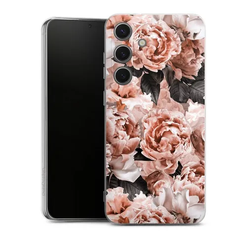 DeinDesign Handyhülle Vintage Blume Rose Vintage Flower Wallpaper, Samsung Galaxy S25+ Silikon Hülle Bumper Case Handy Schutzhülle