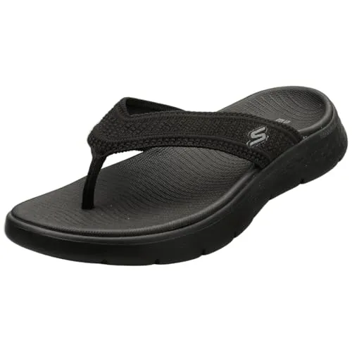 Skechers Go Walk Flex Sandal Holly Schwarz BBK EU 42 - Wanderschuhe in modernem Design mit Synthetik-Obermaterial, ideal für Freizeitaktivitäten und bequemes Gehen.