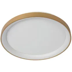 LUCIDE VIDAL Deckenleuchte - Ø 48 cm, LED Dim. 1x38W 2700K, Mattes Gold/Messing - Elegante Deckenleuchte mit dimmbarer LED, ideal für stimmungsvolle Beleuchtung in jedem Raum. Warmweißes Licht (2700K) für gemütliche Atmosphäre.