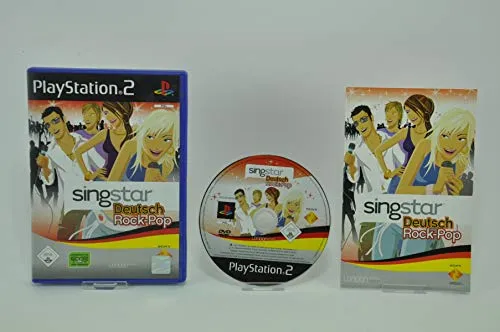 SingStar Deutsch Rock-Pop - Standalone - PlayStation 2 Spiel, ideal für Karaoke-Fans, mit einer Vielzahl an deutschen Rock- und Pop-Hits für unvergessliche Partys.