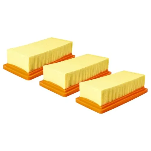 vhbw 3X Flachfaltenfilter Ersatz für Kärcher KFI 7420, 6.415-953.0 für Staubsauger - Filterelement