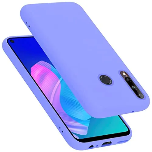 Cadorabo Hülle kompatibel mit Huawei P40 LITE E Hülle Silikon Handyhülle für P40 LITE E Case aus flüssigem Silikon- Kratzfeste und stoßfeste dünne TPU Schutzhülle - Liquid HELL LILA