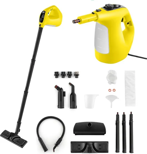 GOPLUS Dampfreiniger 1500 W – Vielseitiger Handdampfreiniger mit 14 Zubehörteilen