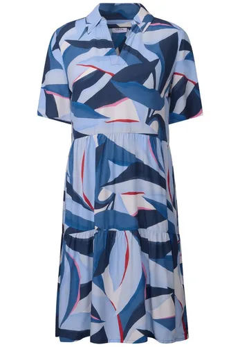 CECIL Damen B144555 Kleid mit Volants, Urban Navy Blue, S von CECIL