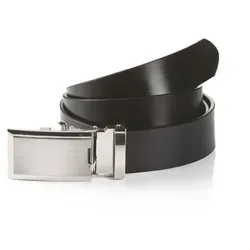 MONTI Ledergürtel 3,5 cm breit - Klassisch-Business Gürtel aus 100% Rindsleder mit praktischer Automatikschließe in elegantem Schwarz, ideal für stilbewusste Männer.