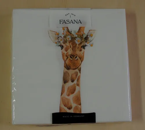  Servietten Giraffen Gänseblümchen 1 Packung OVP Motivservietten Tiere Kran 20