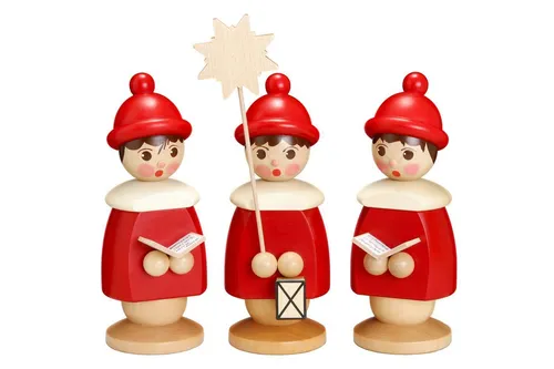 Miniaturfiguren 3 Kurrendefiguren rot Höhe 19cm NEU Weihnachten Figuren Kirche