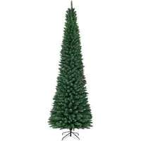 Costway Bleistift Weihnachtsbaum 270cm - Dekorativer Weihnachtsbaum mit 1500 Spitzen, nadelfrei und wiederverwendbar. Ideal für Fensterbänke, Kommoden und Hotelzimmer. Perfekt für individuelle Gestaltung und festliche Atmosphäre.