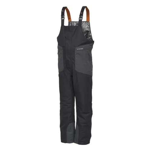 Savage Gear HeatLite Thermo B&B L - Angeln – Hochwertige Deluxe-Thermolatzhose in Größe L aus leichtem Polyester, ideal für kalte Tage mit zwei Wege-Reißverschlüssen und optimalem Windschutz.