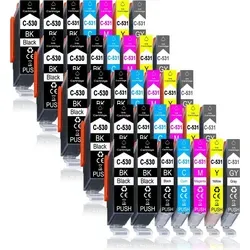 35er Pack Druckerpatronen 530 531 XL für Canon TS8751