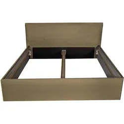 Halmon Schlafkomfort Polsterbett Bali, Beige, 120x200 cm - Das elegante Polsterbett Bali von Halmon Schlafkomfort bietet mit seinem hohen Kopfteil und der komfortablen Liegehöhe ein unvergleichliches Schlaferlebnis. Der hochwertige Mikrofaserbezug vereint luxuriöse Optik mit pflegeleichten Eigenschaften.