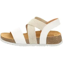 Think! Damen KOAK Sandale - Chromfrei gegerbte, nachhaltige Qualität in BIANCO 1000 - Wanderschuhe mit flexibler Laufsohle für optimalen Komfort und Nachhaltigkeit.