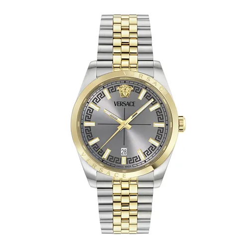 Versace Millenyium Gent Herren Armbanduhr VE5M00426 - Elegante Herren Armbanduhr mit analoger Anzeige und Edelstahlarmband. Leuchtzeiger und -ziffern für optimale Ablesbarkeit. Mit 2 Jahren Herstellergarantie und edler Verpackung.