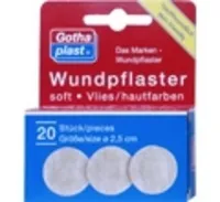 GOTHAPLAST Wundpfl.soft Vlies 2,5 cm - 20 St - Pflaster für sanfte Wundversorgung, atmungsaktiv und hautfreundlich für optimalen Tragekomfort.