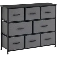 HOMCOM Kommode mit 8 Schubladen von HOMCOM