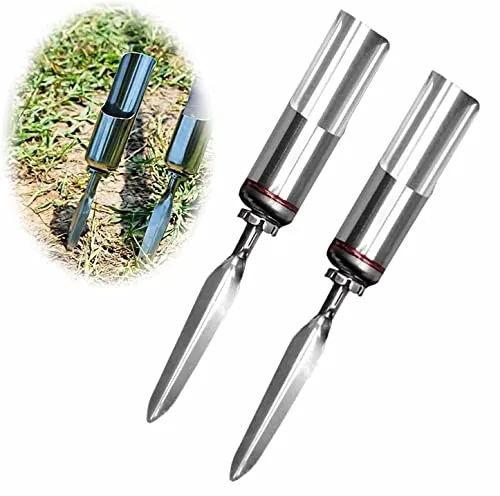 Voarge 2 Stück Universal zusammenklappbare Angelrutenhalter aus Edelstahl, Angelrute Haltewinkel Halter Edelstahl Rutenhalter Ground Support Ständer – abnehmbar und tragbar