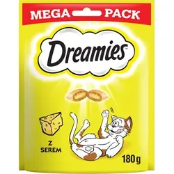 DREAMIES Mega Pack 180g - eine Delikatesse für eine Katze mit einem leckeren Käse