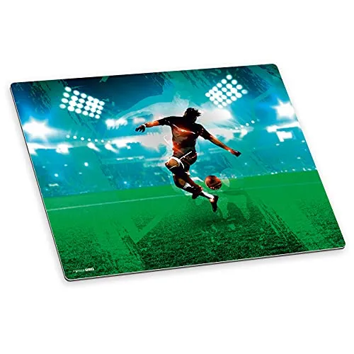 itenga Schreibtischunterlage Fußball Fußballer abwischbar rutschfest glatt Kunststoff