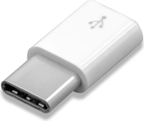 vhbw Adapter OTG für Mobilgerät - Kabeladapter USB Type C (männlich) auf Micro USB (weiblich) Weiß