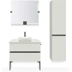 Duravit Sivida Waschtisch Set Rund inkl. Konsole 880x500mm von Duravit