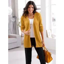 Produktbild Strickjacke CLASSIC BASICS, Damen, Gr. 40, gelb (ocker), 100% Polyacryl, unifarben, Strickjacken Strickjacke