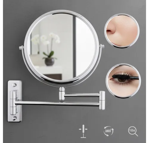 Feel2Home Kosmetikspiegel mit 10-facher Vergrößerung