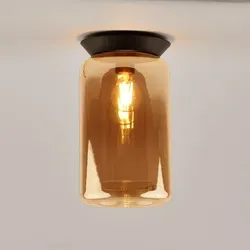 s.luce Wand- und Deckenlampe Orange, Oval von s.luce