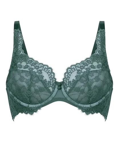 Hunkemöller Unwattierter Bügel-BH Daisy Blau 70B - Eleganter unwattierter Bügel-BH in Blau, ideal für den täglichen Komfort. Verfügbar in Größe 70B, aus hochwertiger Polyamid-Elasthan-Mischung für optimalen Sitz.