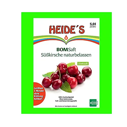 BOMSaft Süßkirsche naturbelassen - 3er-Pack, 3 x 5 Liter