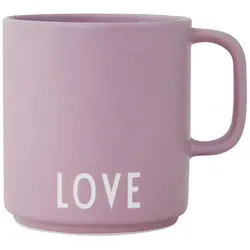 Design Letters Kaffeebecher Porzellan Lavendel LOVE 250 Ml in lila von DESIGN LETTERS