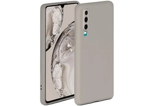 ONEFLOW Handyhülle für Huawei P30 Hülle Silikon Soft Case Taupe Grau 6,1 Zoll, Silikonhülle Cover Dünn Handytasche TPU Schutzhülle mit Kameraschutz