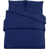 vidaXL Bettwäsche-Set Marineblau 140x200 cm Leichte Mikrofaser 135998