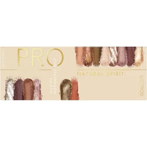 Catrice Pro Natural Spirit Slim Eyeshadow Palette, Lidschatten, Nr. 010 Neutral Elements, mehrfarbig, 16 Farben, farbintensiv, matt, metallisch, schimmernd, vegan, Nanopartikel frei (10,6g)
