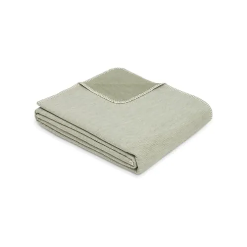 Ibena Lausanne Decke 140x200cm - Bio Baumwolldecke, kuschelig & weich - Bettdecken aus kontrolliert biologisch angebauter Baumwolle, ideal für den Sommer und Made in Germany. Atmungsaktiv und maschinenwaschbar für höchsten Komfort.