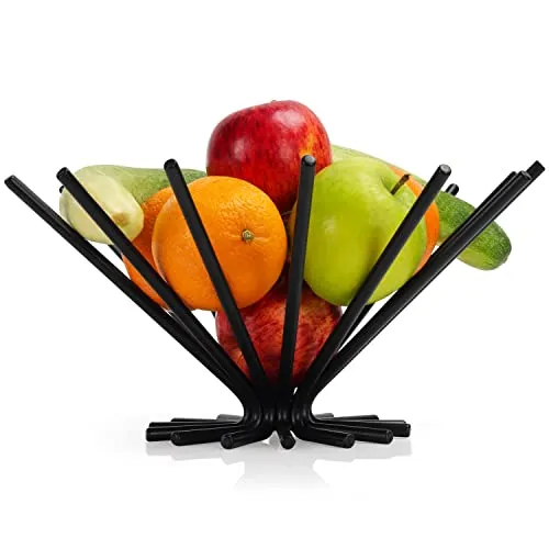 Kreatives Obstschale Design aus Schwarzem Stahl in schwarz von Belle Vous