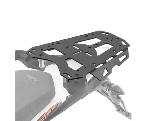 Bagtecs Koffer Gepäckbrücke für KTM 790/890 Adventure/R 19-25 - Koffer Zubehör für KTM, vergrößert die Nutzfläche des Motorradhecks nahezu um das Doppelte und bietet optimale Verzurrmöglichkeiten für Gepäck.