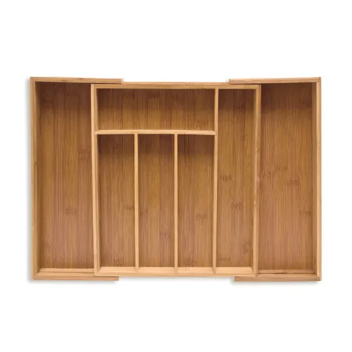 Besteckkasten Besteckschubladeneinsatz Besteckorganizer Bambus Besteckfach