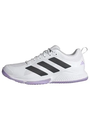 adidas Damen Court Team Bounce 2.0 Shoes - Damen-Sneaker mit zweilagigem Mesh-Obermaterial und Bounce-Zwischensohle für optimalen Komfort, ideal für sportliche Aktivitäten.
