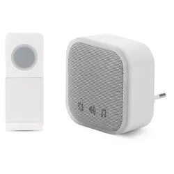 Entac Türklingel AC Plug-in mit batteriebetriebenem IP44-Sender