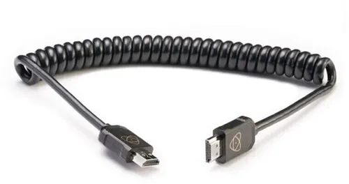 Atomos HDMI-Spiralkabel 4K60p 40-80 cm ATOM4K60C6 - HiFi-Kabel, flexibel und ideal für 4K60p Übertragungen, perfekt für kreative Profis und Heimkino-Enthusiasten.